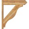 Ekena Millwork Funston Arts & Crafts Rough Sawn Outlooker, Western Red Cedar, 8"W x 34"D x 38"H OUT08X34X38FST03RWR - alternate 3